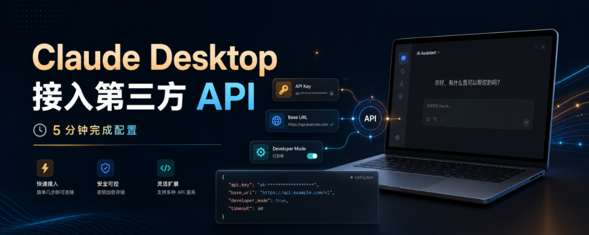 Claude Desktop 接入第三方 API 的完整教程